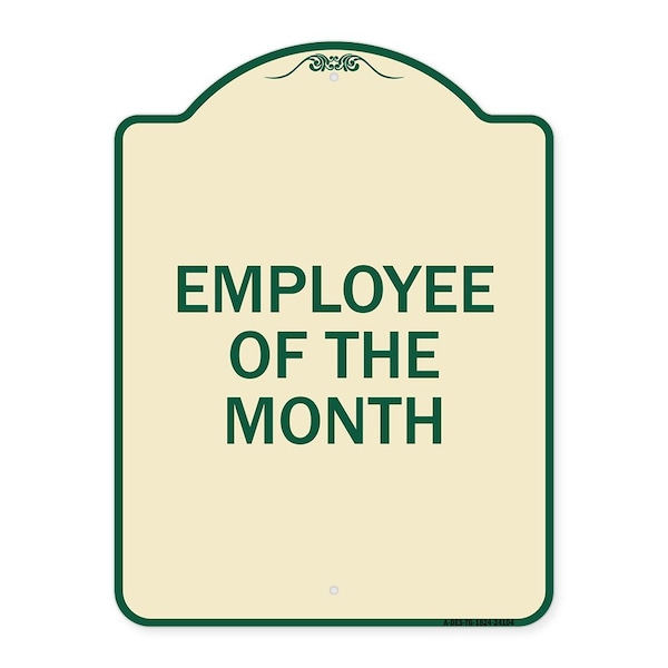 Employee of the Month Heavy-Gauge Aluminum Architectural Sign, 24" x 18", TG-1824-24104